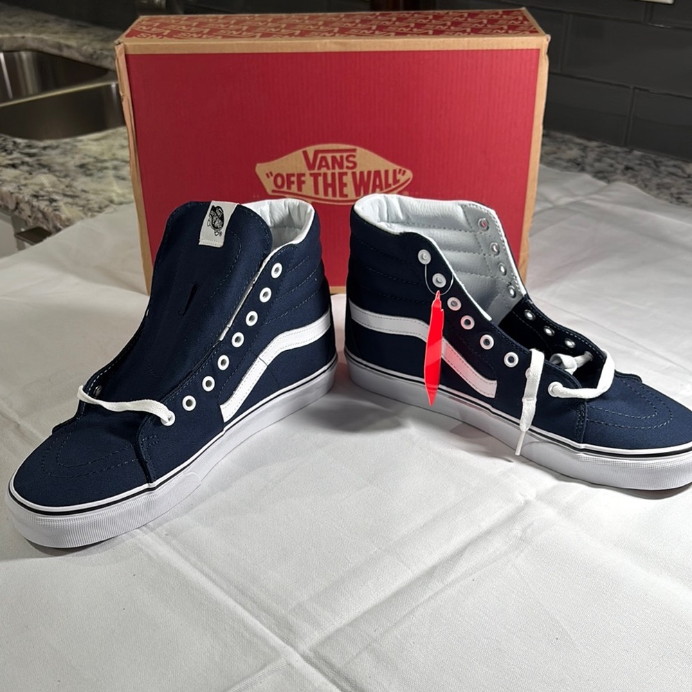 Vans Navy High-Top Sneakers NEW